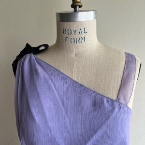 🎉HP🎉 NEW Vera Wang Lavender Silk Dress SZ-6